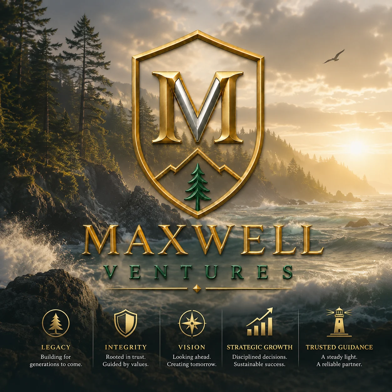 Maxwell Ventures generated coastal campaign artwork